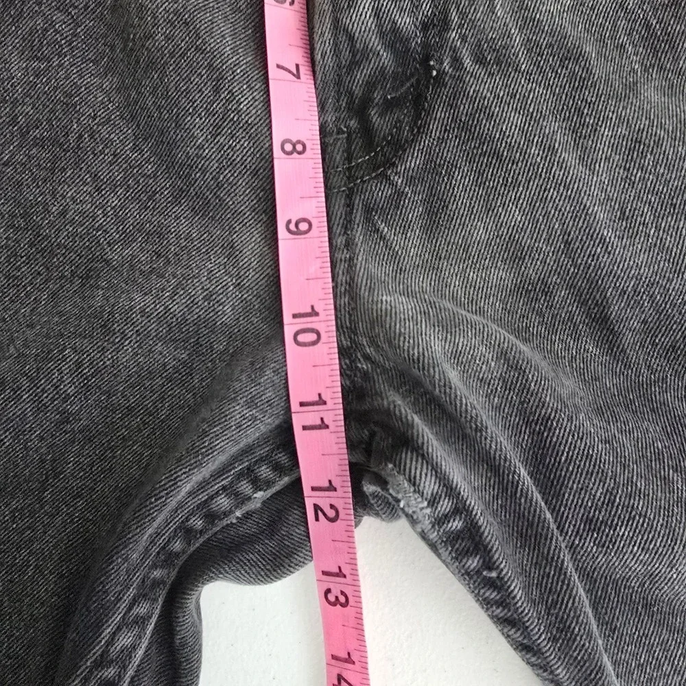 Vintage Levis 505 Regular Fit Jeans Faded Black Denim Straight Leg Mens 32x28